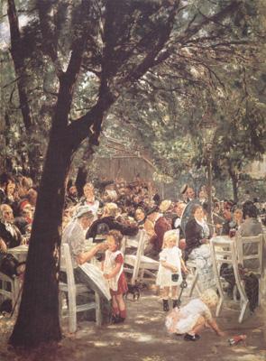Max Liebermann Beer Garden in Munich (nn02) China oil painting art